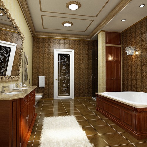 cabin with bathroom