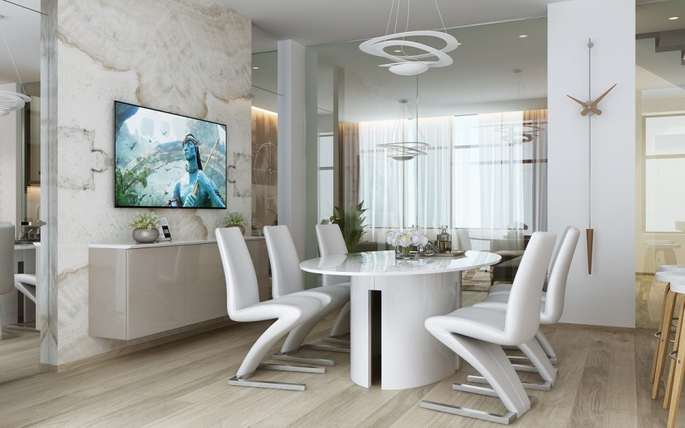 Интерьер Таунхауса в ЖК Comfort City 197м2