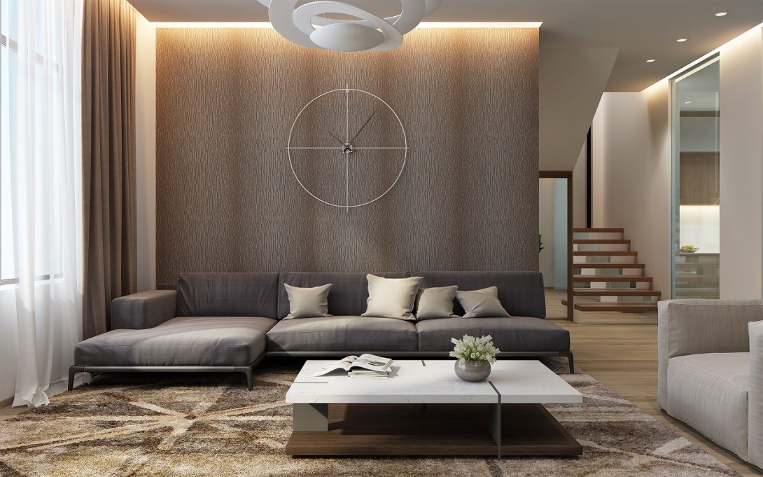 Интерьер Таунхауса в ЖК Comfort City 197м2