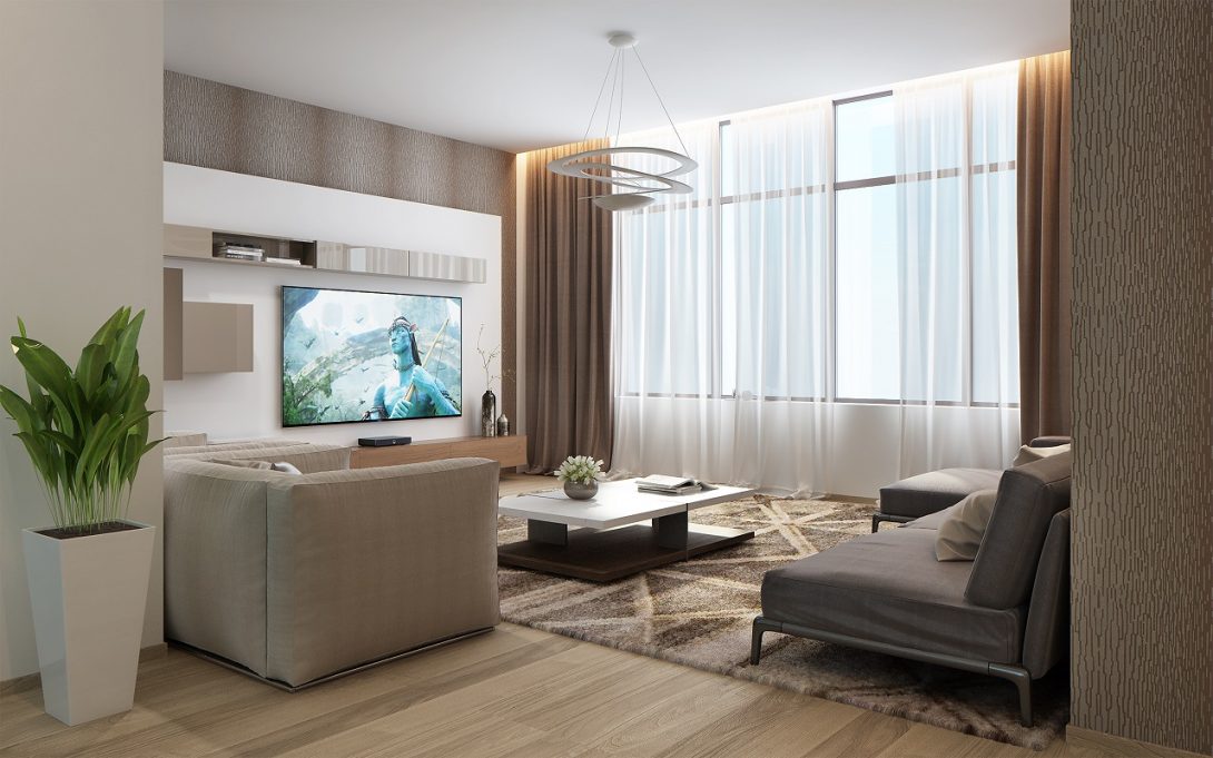 Интерьер Таунхауса в ЖК Comfort City 197м2