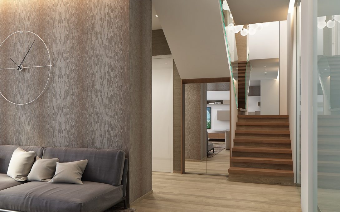 Интерьер Таунхауса в ЖК Comfort City 197м2