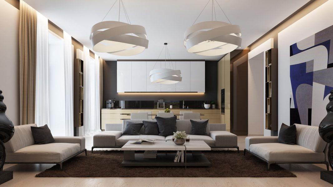 Дизайн интерьера квартиры в ЖК Люкс Волна Запорожье 140м2